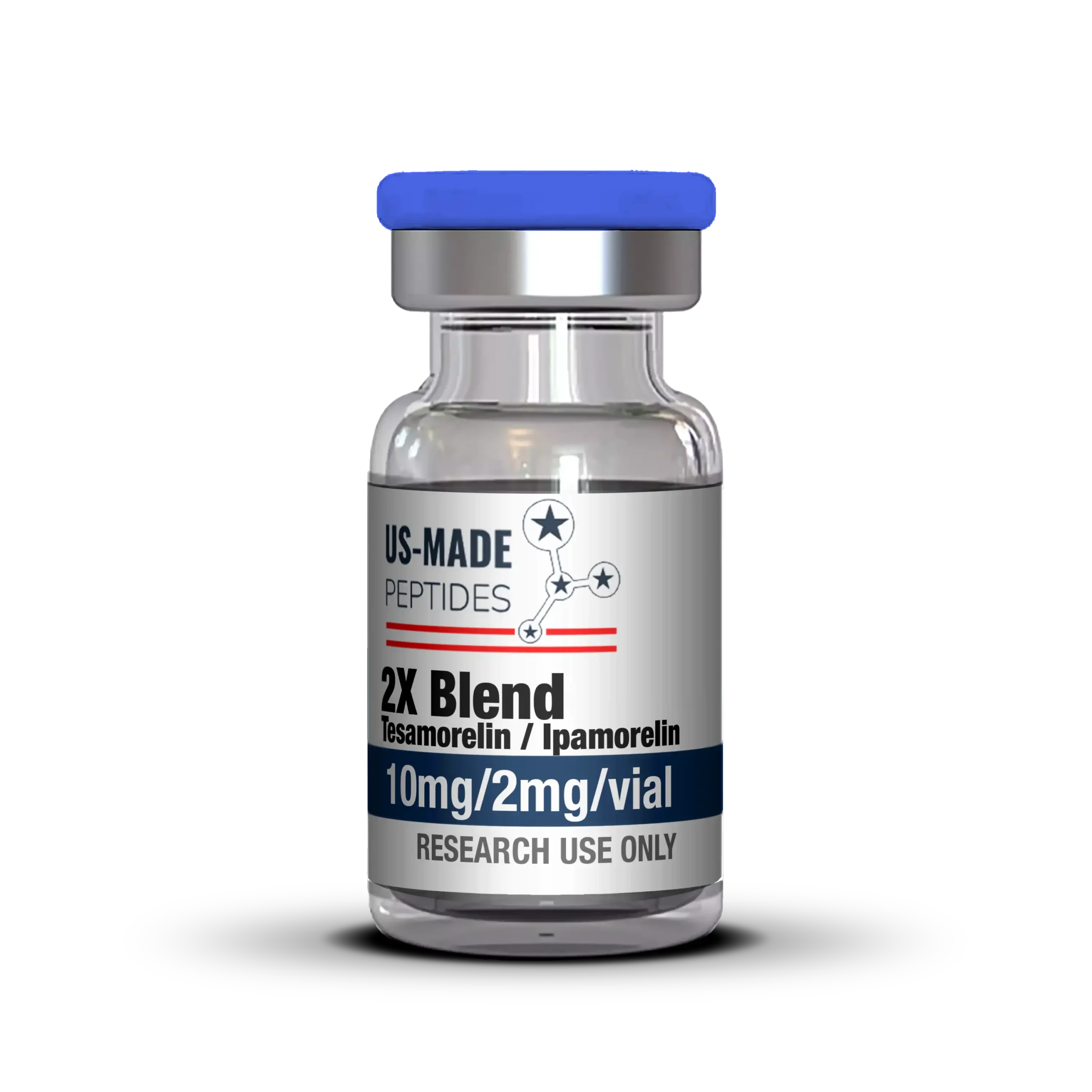 2X Blend Tesamorelin (10mg) / Ipamorelin (2mg) – US Made Peptides